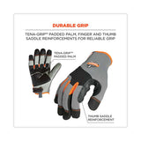 Proflex 710 Heavy-duty Mechanics Gloves, Gray, Small, Pair, Ships In 1-3 Business Days