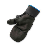 Proflex 816 Thermal Flip-top Gloves, Black, Small, Pair, Ships In 1-3 Business Days