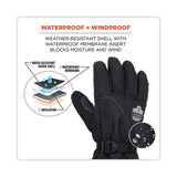 Proflex 825wp Thermal Waterproof Winter Work Gloves, Black, Large, Pair, Ships In 1-3 Business Days