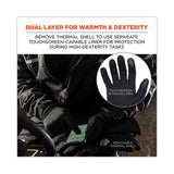 Proflex 825wp Thermal Waterproof Winter Work Gloves, Black, 2x-large, Pair, Ships In 1-3 Business Days