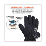 Proflex 825wp Thermal Waterproof Winter Work Gloves, Black, 2x-large, Pair, Ships In 1-3 Business Days