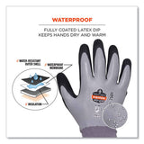 Proflex 7501 Coated Waterproof Winter Gloves, Gray, Small, Pair, Ships In 1-3 Business Days