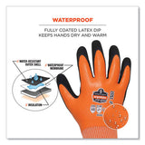 Proflex 7551 Ansi A5 Coated Waterproof Cr Gloves, Orange, X-large, Pair, Ships In 1-3 Business Days