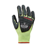 Proflex 7141 Ansi A4 Dir Nitrile-coated Cr Gloves, Lime, Large, 72 Pairs/pack, Ships In 1-3 Business Days