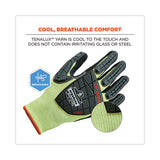 Proflex 7141 Ansi A4 Dir Nitrile-coated Cr Gloves, Lime, Small, Pair, Ships In 1-3 Business Days