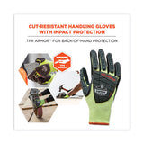 Proflex 7141 Ansi A4 Dir Nitrile-coated Cr Gloves, Lime, Large, Pair, Ships In 1-3 Business Days