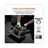 Proflex 7141 Ansi A4 Dir Nitrile-coated Cr Gloves, Lime, X-large, Pair, Ships In 1-3 Business Days