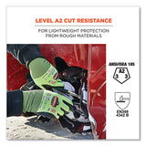 Proflex 7022 Ansi A2 Coated Cr Gloves Dsx, Lime, Medium, Pair, Ships In 1-3 Business Days