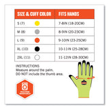 Proflex 7022 Ansi A2 Coated Cr Gloves Dsx, Lime, 2x-large, Pair, Ships In 1-3 Business Days