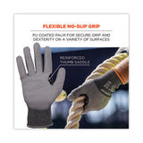 Proflex 7071 Ansi A7 Pu Coated Cr Gloves, Gray, X-large, 12 Pairs/pack, Ships In 1-3 Business Days