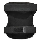 Proflex 335hl Slip-resistant Black Rubber Cap Knee Pads, Hook And Loop Closure, Pair, Ships In 1-3 Business Days
