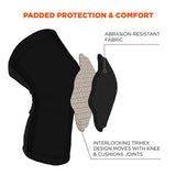 Proflex 525 Lightweight Padded Knee Sleeves, Slip-on, X-large+, Black, Pair, Ships In 1-3 Business Days