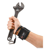 Squids 3114 Pull-on Wrist Lanyard W/stainless Steel Carabiner, 3lb Max Work Capacity, 7.5", Black, Ships In 1-3 Business Days