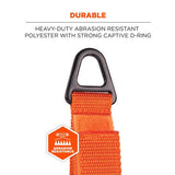 Squids 3172 Anchor Strap Hook/loop Closure For Tool Tethering, 5 Lb Max, 5" Long, Orange, 2/pack, Ships In 1-3 Bus Days