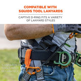 Squids 3172 Anchor Strap Hook/loop Closure For Tool Tethering, 5 Lb Max, 5" Long, Orange, 2/pack, Ships In 1-3 Bus Days