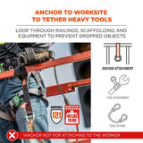 Squids 3176 Anchor Choke Strap For Tool Tethering, 40 Lb Max Safe Working Capacity, 24" Long, Black, Ships In 1-3 Bus Days