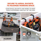 Squids 3178 Locking Aerial Bucket Hook, Tethering Pt, 8.27 X 6.69 X 2.17, Black/orange, Max 40 Lb,2/pk, Ships In 1-3 Bus Days