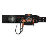 Squids 3010 Retractable Lanyard W/locking Carabiner+belt Clip, 5 Lb Max Work Capacity, 48", Black, Ships In 1-3 Business Days