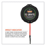 Squids 3010 Retractable Lanyard W/locking Carabiner+belt Clip, 5 Lb Max Work Capacity, 48", Black, Ships In 1-3 Business Days