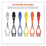 Squids 3420 Dual Clip Swivel Glove Clip Holder, 1x0.6x5.5, Acetal Copolymer, Granite, 100/pack, Ships In 1-3 Business Days