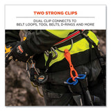 Squids 3400 Glove Clip Holder With Dual Clips, 1 X 1 X 6.5, Acetal Copolymer. Orange, 100/pack, Ships In 1-3 Business Days