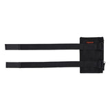 Squids 3387 Dual Band Arm Id/badge Holder W/zipper, Vertical, Black 3.75 X 5.75 For 2.75 X 4.75 Insert, Ships In 1-3 Bus Days