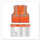 Glowear 8216ba Class 2 Breakaway Mesh Id Holder Vest, Polyester, Small/medium, Orange, Ships In 1-3 Business Days