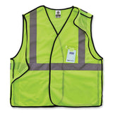 Glowear 8216ba Class 2 Breakaway Mesh Id Holder Vest, Polyester, 2x-large/3x-large, Lime, Ships In 1-3 Business Days