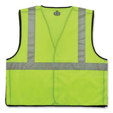 Glowear 8216ba Class 2 Breakaway Mesh Id Holder Vest, Polyester, 4x-large/5x-large, Lime, Ships In 1-3 Business Days