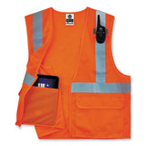 Glowear 8220z Class 2 Standard Mesh Zipper Vest, Polyester, Small/medium, Orange, Ships In 1-3 Business Days