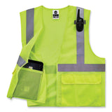 Glowear 8220z Class 2 Standard Mesh Zipper Vest, Polyester, 2x-large/3x-large, Lime, Ships In 1-3 Business Days