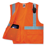 Glowear 8220hl Class 2 Standard Mesh Hook And Loop Vest, Polyester, 4x-large/5x-large, Orange, Ships In 1-3 Business Days