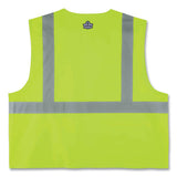 Glowear 8225z Class 2 Standard Solid Vest, Polyester, Lime, Large/x-large, Ships In 1-3 Business Days
