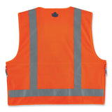 Glowear 8250z Class 2 Surveyors Zipper Vest, Polyester, Small/medium, Orange, Ships In 1-3 Business Days