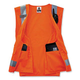 Glowear 8250z Class 2 Surveyors Zipper Vest, Polyester, Small/medium, Orange, Ships In 1-3 Business Days