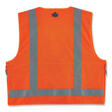 Glowear 8250z Class 2 Surveyors Zipper Vest, Polyester, 2x-large/3x-large, Orange, Ships In 1-3 Business Days