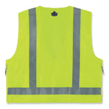 Glowear 8250z Class 2 Surveyors Zipper Vest, Polyester, Small/medium, Lime, Ships In 1-3 Business Days
