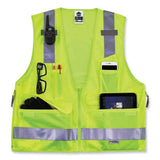 Glowear 8250z Class 2 Surveyors Zipper Vest, Polyester, Small/medium, Lime, Ships In 1-3 Business Days