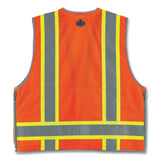 Glowear 8254hdz Class 2 Heavy-duty Surveyors Zipper Vest, Polyester, Large/x-large, Orange, Ships In 1-3 Business Days