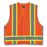 Glowear 8254hdz Class 2 Heavy-duty Surveyors Zipper Vest, Polyester, 2x-large/3x-large, Orange, Ships In 1-3 Business Days