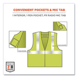 Glowear 8261frhl Class 2 Dual Compliant Fr Hook And Loop Safety Vest, Large/x-large, Lime, Ships In 1-3 Business Days
