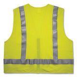 Glowear 8262frz Class 2 Fr Surveyor Zipper Vest, Tencel/modacrylic/para-aramid/kevlar, S/m, Lime, Ships In 1-3 Business Days