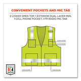 Glowear 8262frz Class 2 Fr Surveyor Zipper Vest, Tencel/modacrylic/para-aramid/kevlar, S/m, Lime, Ships In 1-3 Business Days