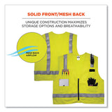 Glowear 8262frz Class 2 Fr Surveyor Zipper Vest, Tencel/modacrylic/para-aramid/kevlar, S/m, Lime, Ships In 1-3 Business Days
