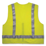 Glowear 8262frz Class 2 Fr Surveyor Zipper Vest, Tencel/modacrylic/para-aramid/kevlar, L/xl, Lime, Ships In 1-3 Business Days
