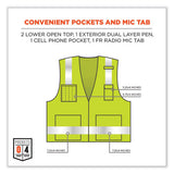 Glowear 8262frz Class 2 Fr Surveyor Zip Vest, Tencel/modacrylic/para-aramid/kevlar, 2xl/3xl, Lime, Ships In 1-3 Business Days