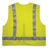 Glowear 8262frz Class 2 Fr Surveyor Zip Vest, Tencel/modacrylic/para-aramid/kevlar, 4xl/5xl, Lime, Ships In 1-3 Business Days