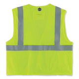 Glowear 8260frhl Class 2 Fr Safety Hook And Loop Vest, Modacrylic/kevlar, 4x-large/5x-large, Lime, Ships In 1-3 Business Days