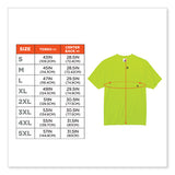 Glowear 8089 Non-certified Hi-vis T-shirt, Polyester, 4x-large, Lime, Ships In 1-3 Business Days