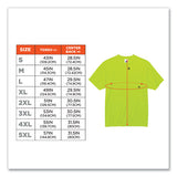 Glowear 8089 Non-certified Hi-vis T-shirt, Polyester, 5x-large, Lime, Ships In 1-3 Business Days